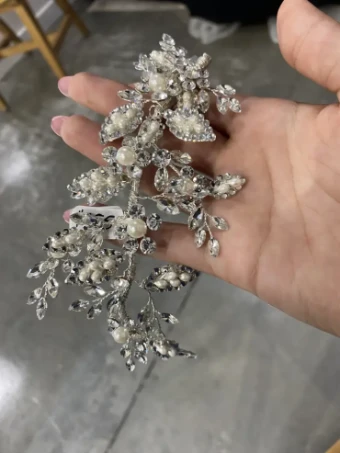 Giselle Bridal H439 #0 default Silver/Pearl thumbnail