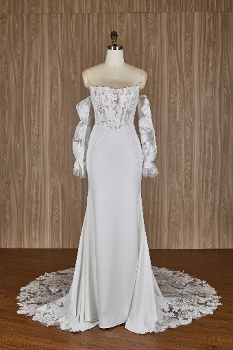 Carlo & E P9196 #0 default Ivory/Nude Bodice/Ivory Crepe thumbnail