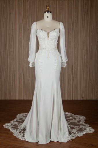 Carlo & E P9167 #1 Ivory Crepe thumbnail