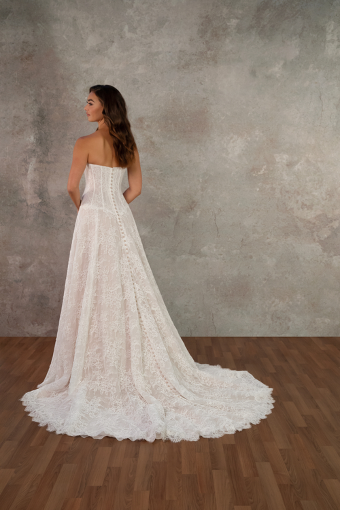 Essense of Australia Jolie #1 (IV-RM) IVORY LACE TULLE AND ROYAL ORGANZA OVER RUM GOWN thumbnail