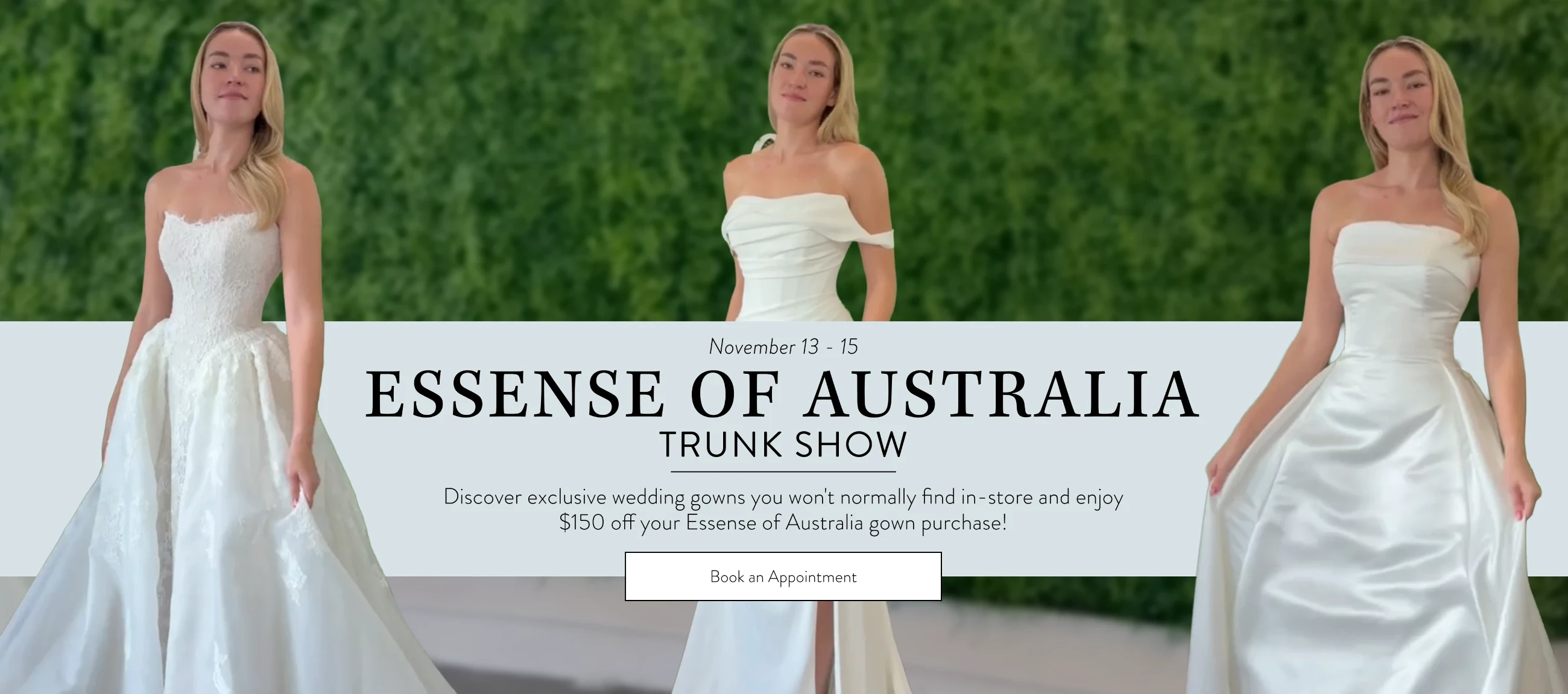 Essense of Australia Trunk Show Banner