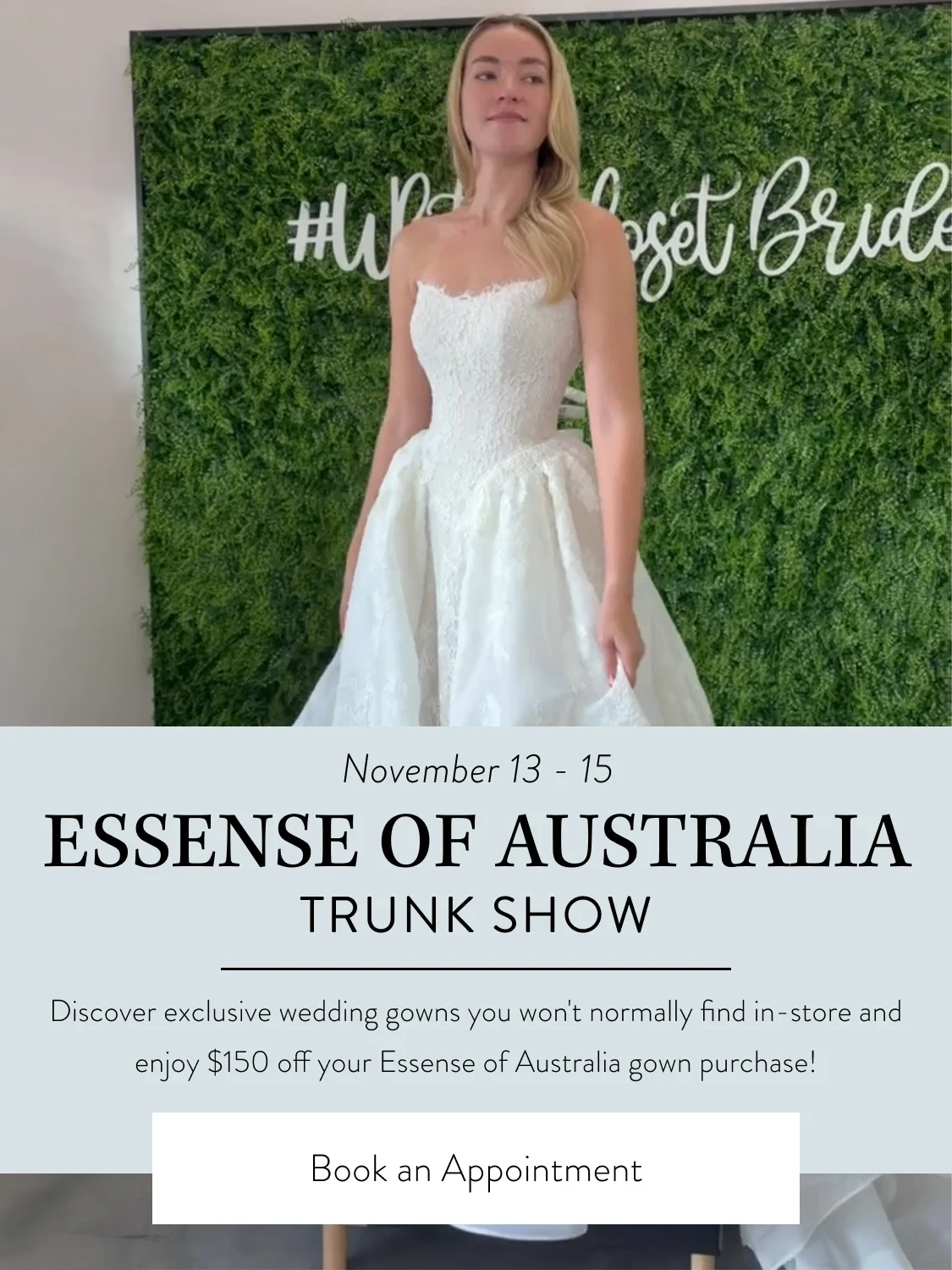 Essense of Australia Trunk Show Banner